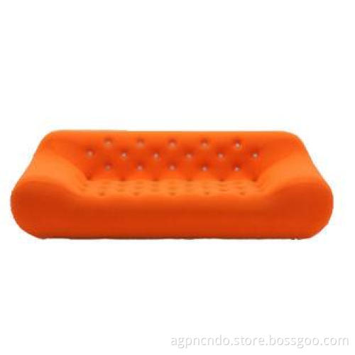 Home Chesterfield Orange Inflatable Sofa For Watching Tv